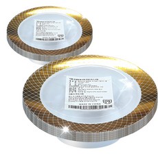 SSGSSAK 塑膠金邊沙拉碗 14*3.5cm, 10片, 2個