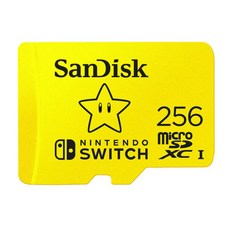 샌디스크 닌텐도 스위치전용 마이크로SD 메모리카드 SDSQXAO, 256GB, 1개