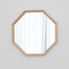Lumberjack正八角斜邊原木壁鏡, 混色