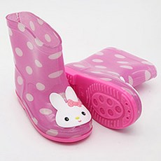 KKOKKOMASHOE 孩童圓點動物雨靴 kd1007