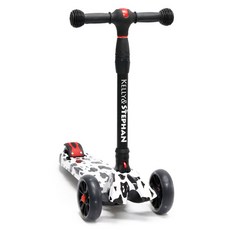 KELLY&STEPHAN 兒童折疊式LED智能滑板車, 牛(白色)