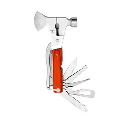 攜帶式斧頭多功能工具+專屬小袋, 1套