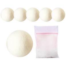 Lala Style羊毛烘衣機乾燥球 6入+洗衣網, 1套