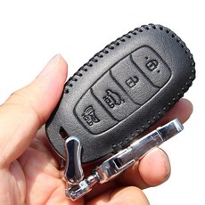 라렌토 가죽 스마트키 케이스 HLR-102, 블랙