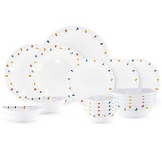 Baci Le Sweet Spring 4人餐具組 16p, 韓式餐具 6種, 混合顏色