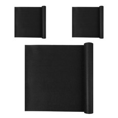 規格捲 彩色不織布 非黏貼式 3入, 黑色的