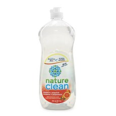nature clean 洗碗精柑柚味, 740毫升, 1個