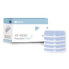 PETOI 寵物飲水器濾心 HT-N330F 藍色+白色, 5入