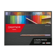 CARAN D'ACHE 瑞士卡達 粉彩鉛筆套組, 40 種顏色