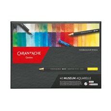 CARAN D'ACHE 瑞士卡達 博物館水性彩色鉛筆, 40 種顏色