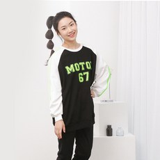 Dalkong少女青少年款Morning67大學T