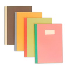 Mellow Soft 橫線筆記本 4款, 混合顏色, 1套