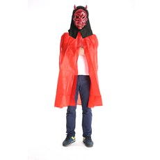 PARTYSHOW 惡魔服裝面具套組, 紅色