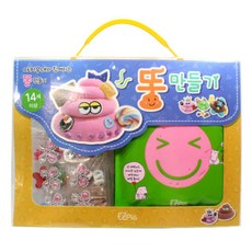 이지피아 아키우네와 함께하는 똥만들기 유아용 클레이 세트 랜덤발송, 갈색, 연두, 분홍, 1개