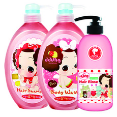 ddung 沐浴露+洗髮乳+護髮乳, 1組