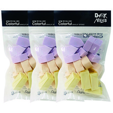 Darkness 彩色化妝海綿 25入, 混合顏色, 3個