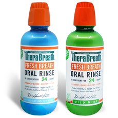 Therabrith 漱口水溫和薄荷 473ml + 冰爽薄荷 473ml 套裝, 1套