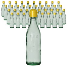 藍色麻油瓶 + 黃色瓶蓋, 40個, 350ml