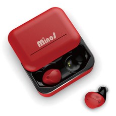 미노스 블루투스 이어폰, V10, Wine Red