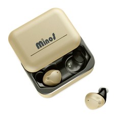 미노스 블루투스 이어폰, V10, YELLOW GOLD