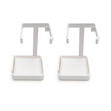 mono flat 鍋蓋湯勺收納架, 白色的, 2個