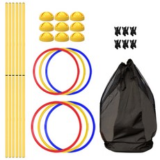 Zelzone 無人機障礙物訓練套組 180cm, 1套, 黃色 + 紅色 + 藍色 + 黑色