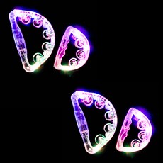 派對秀KTV LED手鼓 15cm*2入+22cm*2入, 隨機出貨, 1套