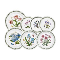 PORTmeIRION 波特玫琳恩 Botanic Garden 盤子7件組 隨機出貨, 1套