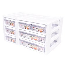 EASY SSOK 3層冰箱收納整理盒, 1組