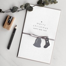 DBDBD 聖誕卡 Linen Snow, 混合顏色, 5個