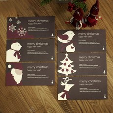 DBD DESIGN 聖誕賀卡冬季物語 6 件套, 混色, 5套