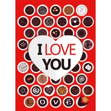 LivingDA 派對用品 求婚直式布條, 巧克力盒紅色