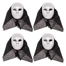 LivingDA 豪華歌劇罩派對面具 4p, 珍珠白