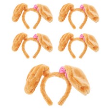 LivingDA 狗狗髮箍, 棕色, 5個