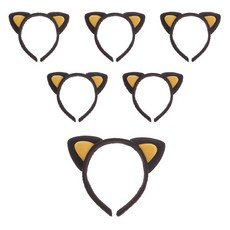 LivingDA 貓咪髮箍, 黃色, 6個