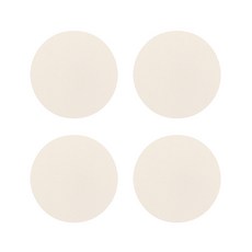 소이믹스 코테 가죽 티코스터 원형 세트 LOF3C4P, 4개, 크림