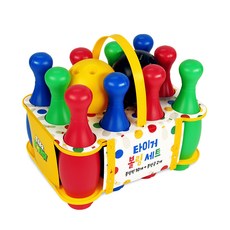 MY LITTLE TIGER 保齡球10支球瓶遊戲組, 混色