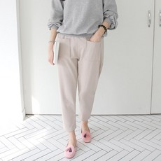 BONBONSTORY 孕婦棉質口袋長褲