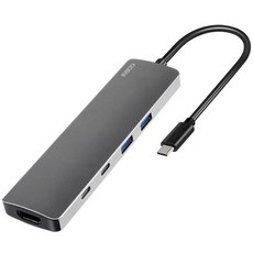 COSY HDMI PD USB 3.0 讀卡機 Type-C 多功能 USB 集線器 DS3460CHU, 灰色