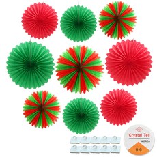LivingDA 造型紙輪+掛勾+綁線組, 紅+綠