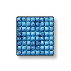 HICKIES 人體工程學3D三維彈性右姿勢墊墊, 冰藍色, 1個
