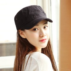Westmove 男女通用 軍人 復古 水洗 棒球帽