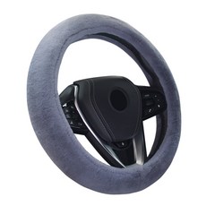 QueenLife 內裏超細纖維冬季方向盤套 QL901, 灰色