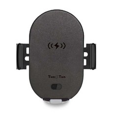툰툰 차량용 고속 무선 충천 거치대, 1개, 블랙