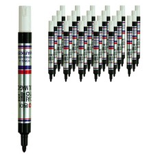 DONG-A 超薄油性魔法圓尖, 黑色的, 24個