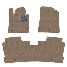 차량용 코일매트 확장형 1+2열 일체형 3p, 더뉴그랜져, 브라운