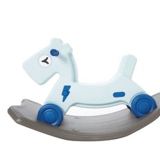 맘앤리틀 흔들말 붕붕이 완구, 베이비블루, 1개