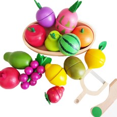 MomnLittle 籃子水果過家家套組, 混色