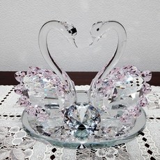 天鵝水晶室內裝飾品, 混合色