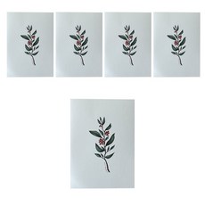 DBd 聖誕卡 Botanic, Berry, 5個